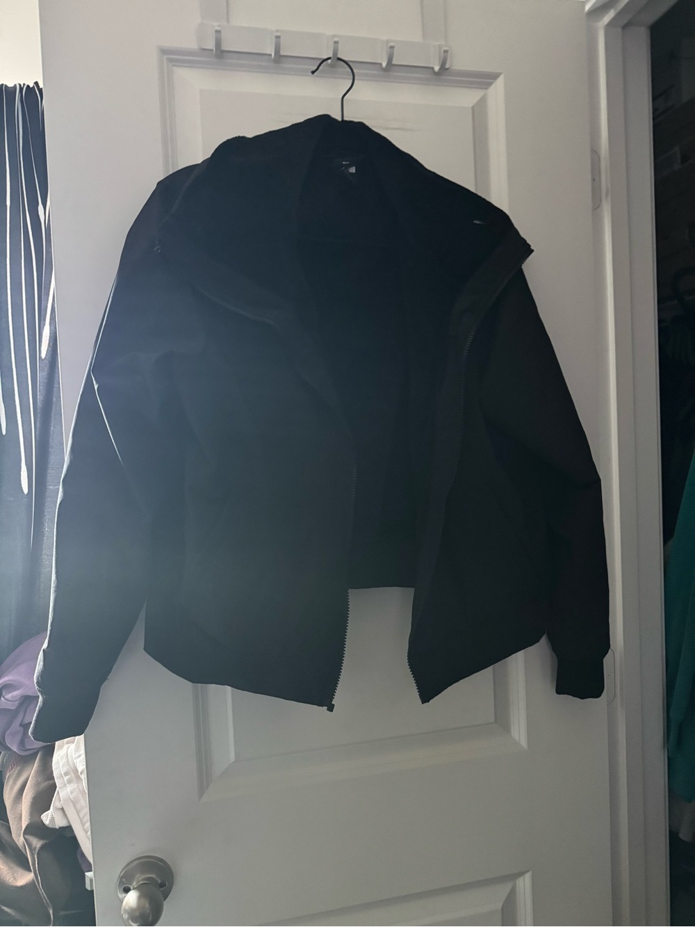 The North Face Black Hooded Windbreaker Jacket